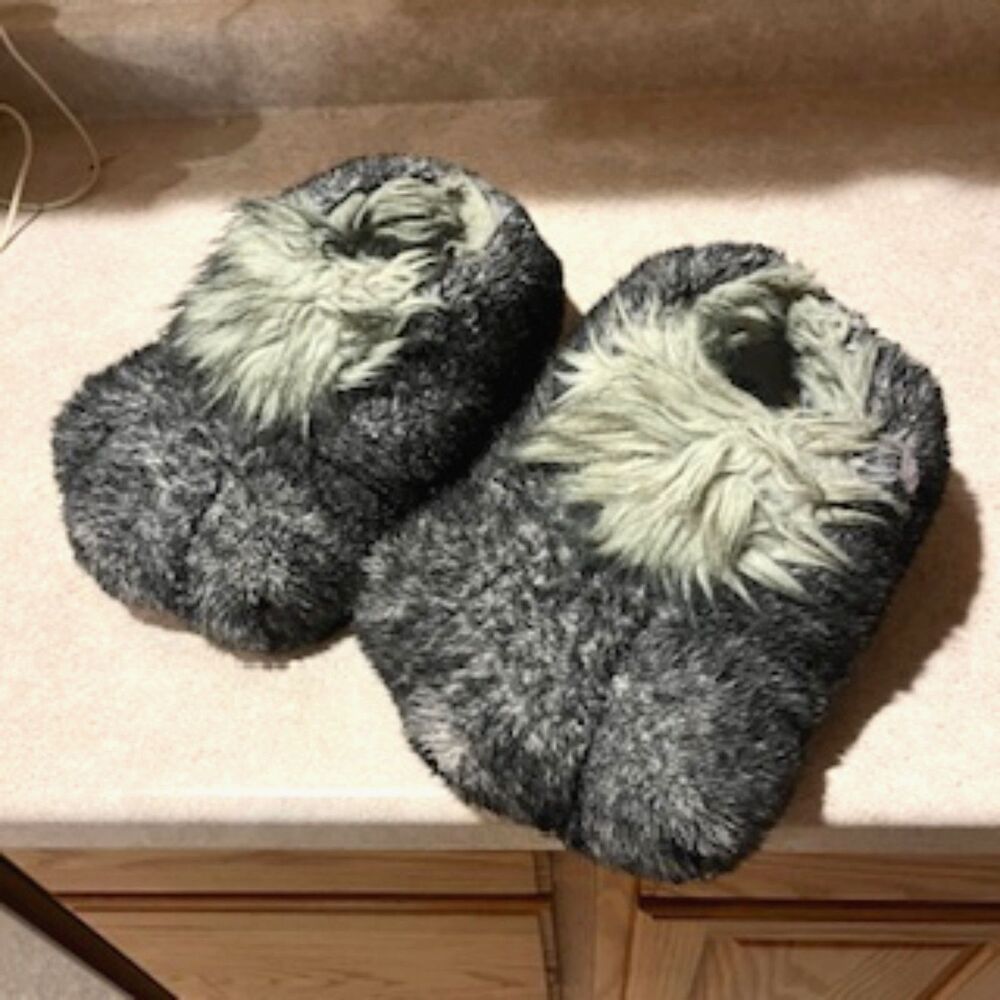 "One Size Fits Most" . Big Foot Slippers . Listed as . Pre Owned